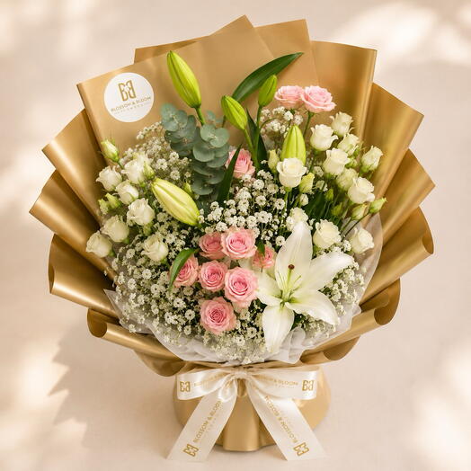 Golden Grace Hand-Tied Bouquet