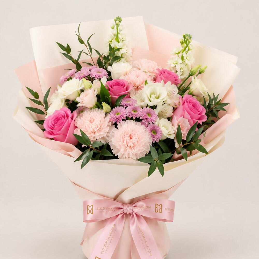 Pink Bloom Bouquet view 2